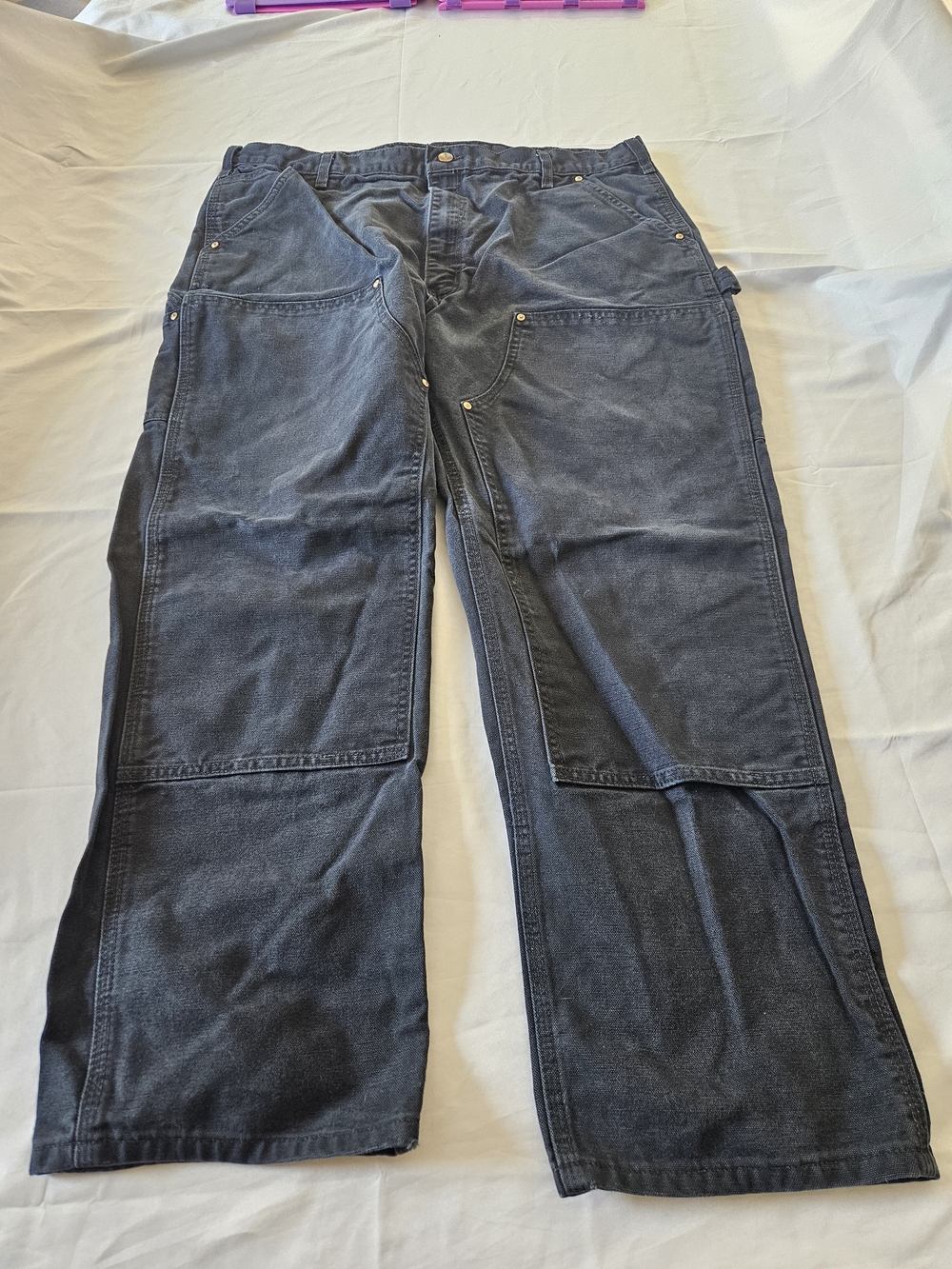 Carhartt Men's Relaxed Carpenter Jeans Double Knee Black